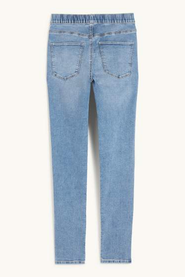 Donna - Jeggings - vita media - skinny fit - jeans azzurro