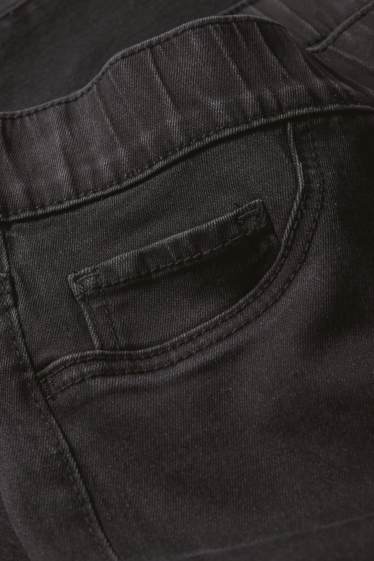 Dámské - Džegíny - mid waist - skinny fit - džíny - tmavošedé