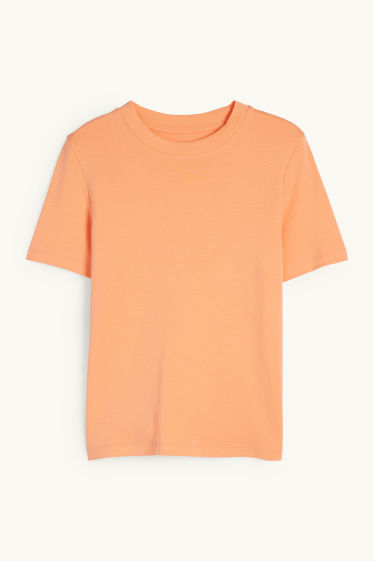 Damen - T-Shirt - Slim Fit - orange