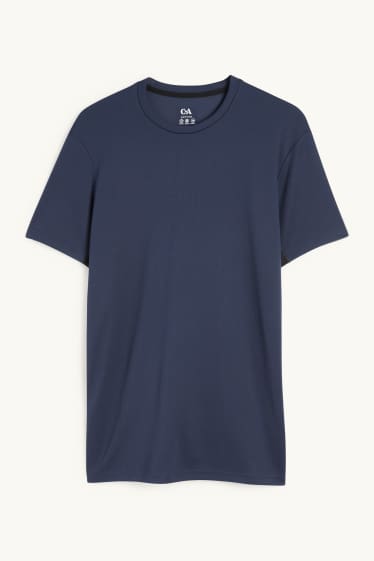 Heren - Sportshirt - regular fit - donkerblauw