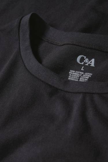 Uomo - Confezione da 3 - maglia intima - seamless - nero