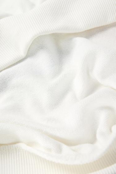 Kinder Mädchen - Hund, Katze und Hase - Hoodie - weiß