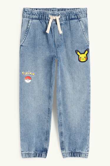 Children Boys - Pokémon - Pikachu - straight jeans - denim-light blue
