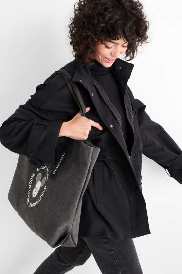 Donna - Shopper grande - Topolino - nero