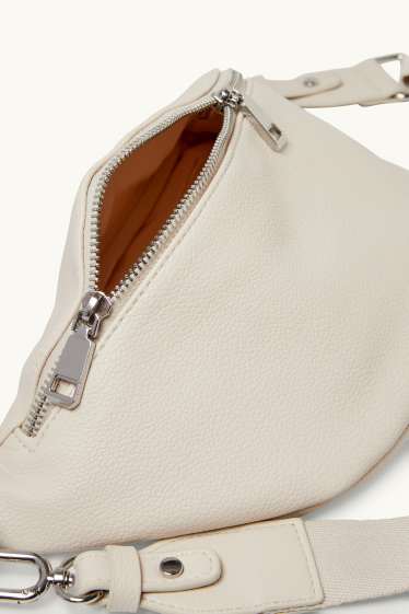 Femmes - Sac à bandoulière amovible - synthétique - beige clair