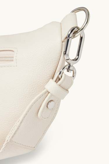 Femmes - Sac à bandoulière amovible - synthétique - beige clair
