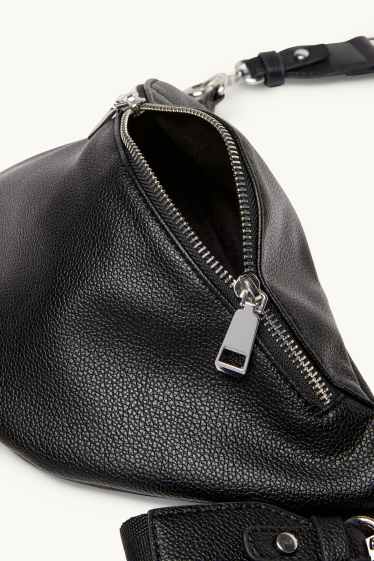 Dona - Bandolera amb corretja extraïble - pell sintètica - negre
