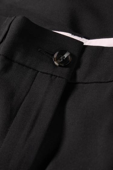 Damen - Business-Hose - Mid Waist - Straight Fit - Mix & Match - schwarz