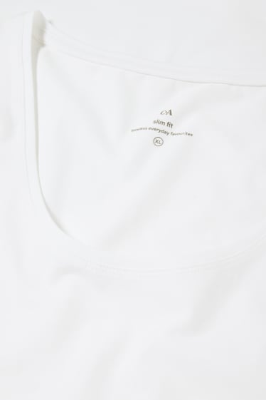 Damen - T-Shirt - Slim Fit - weiß