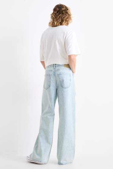 Herren - Wide Leg Jeans - helljeansblau