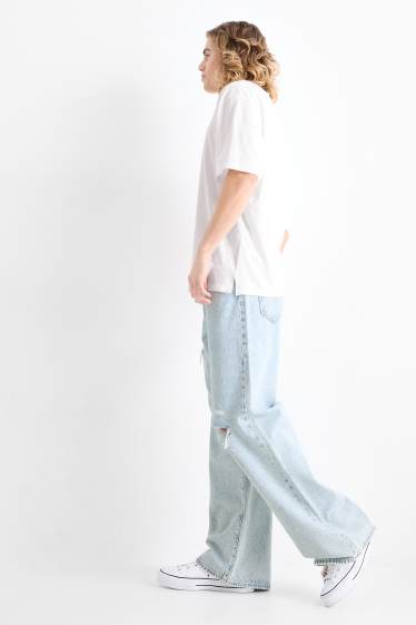 Herren - Wide Leg Jeans - helljeansblau