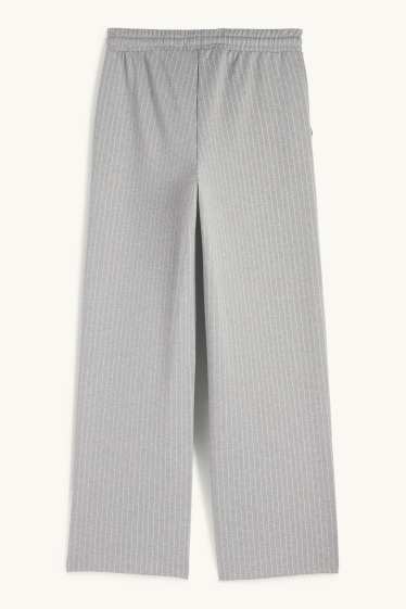 Femmes - Pantalon de jogging - à rayures - gris