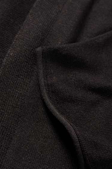 Femmes - Gilet long en maille - noir