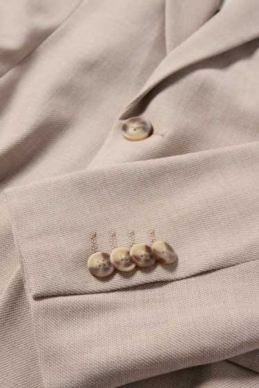 Hommes - Veste de costume - slim fit - Flex - beige