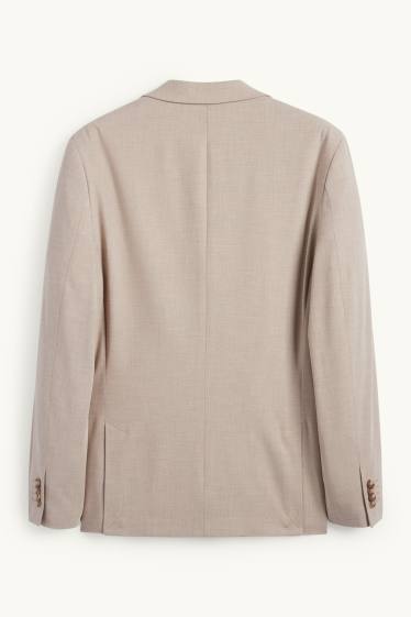 Hommes - Veste de costume - slim fit - Flex - beige