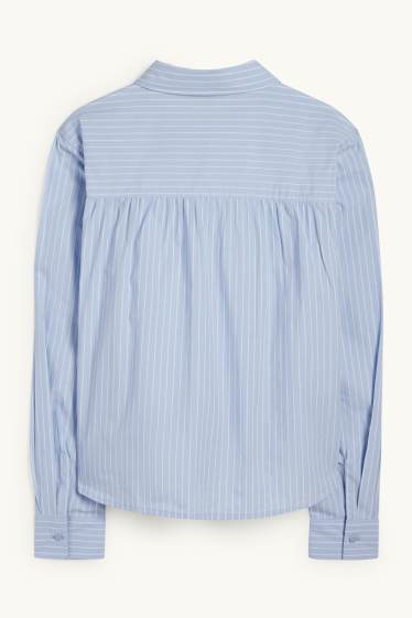 Dona - Brusa - de ratlles - blau clar