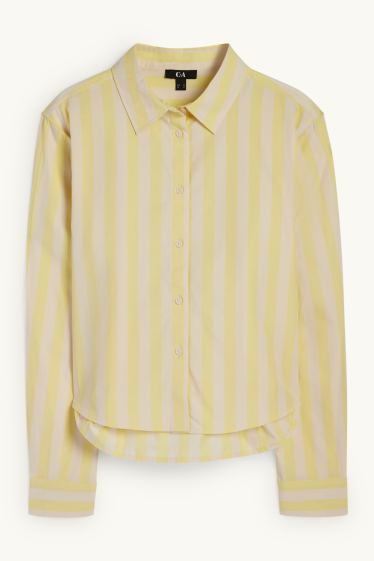 Dona - Brusa - de ratlles - groc