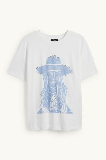 Dámské - Tričko - bílá