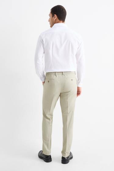 Bărbați - Pantaloni modulari - slim fit - structurați - bej