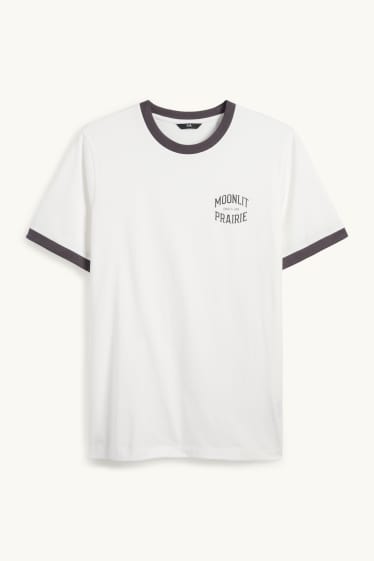 Men - T-shirt - regular fit - cremewhite