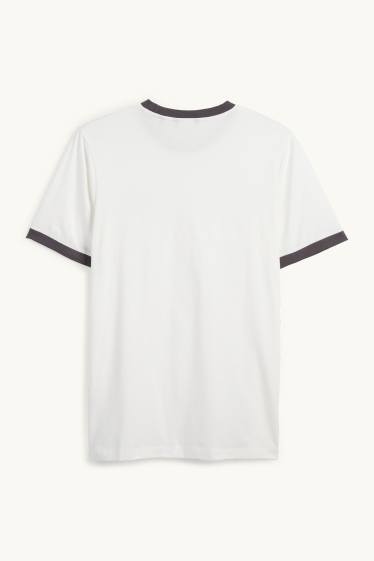Men - T-shirt - regular fit - cremewhite