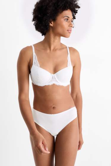 Mujer - Pack de 3 - braguitas - blanco roto