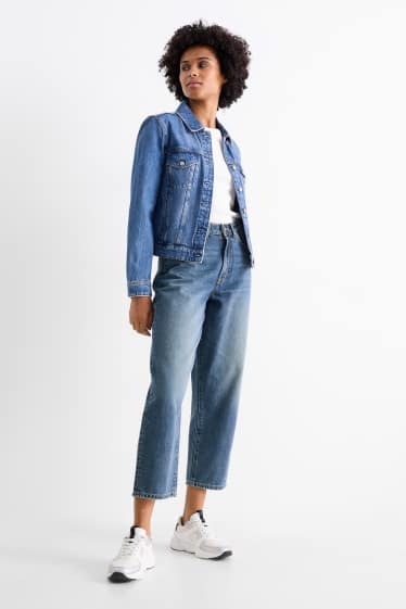 Dona - Barrel jeans - mid waist - texà blau