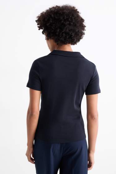 Femmes - Polo - bleu foncé