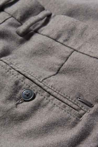 Pánské - Kalhoty chino - slim fit - šedá