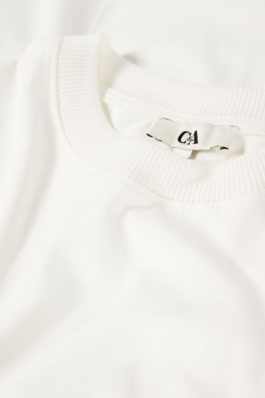 Damen - T-Shirt - cremeweiss