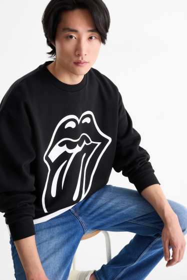 Herren - Sweatshirt - Rolling Stones - schwarz