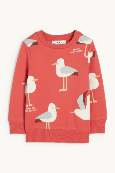 Kinderen: jongens - Meeuwen - sweatshirt - rood
