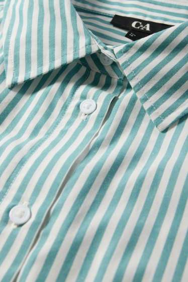 Dames - Blouse - gestreept - groen