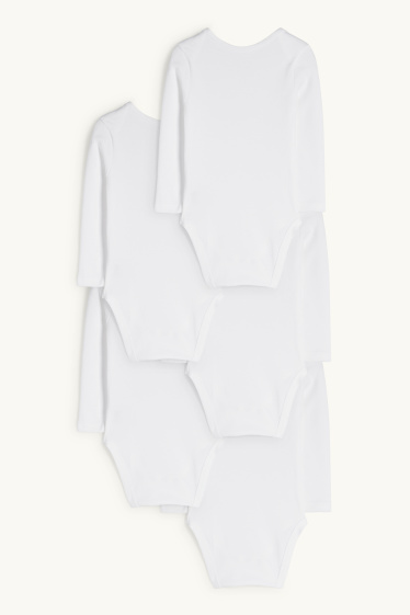 Unisex - Multipack 5er - Baby-Body - weiß