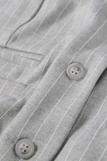 Femmes - Gilet - à rayures - gris