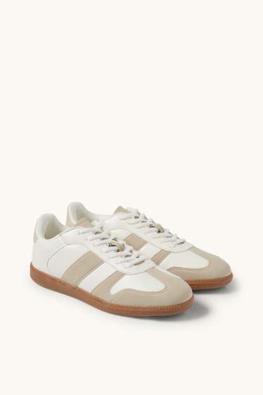 Women - Trainers - faux leather - cremewhite