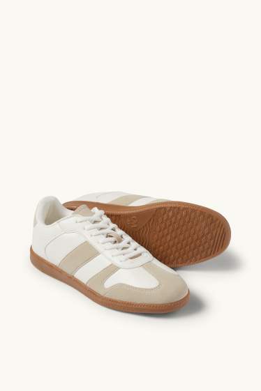 Women - Trainers - faux leather - cremewhite