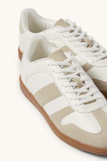 Women - Trainers - faux leather - cremewhite