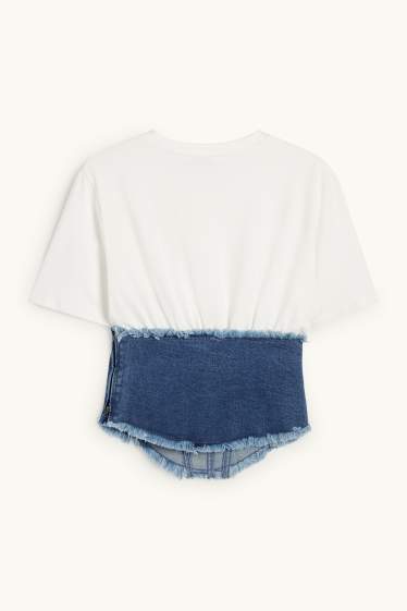 Women - Cropped T-shirt - white