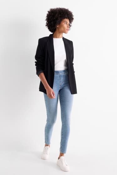Donna - Jeggings - vita media - skinny fit - jeans azzurro