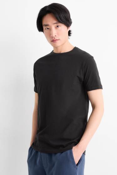 Uomo - Confezione da 3 - maglia intima - seamless - nero