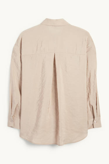 Women - Blouse - taupe