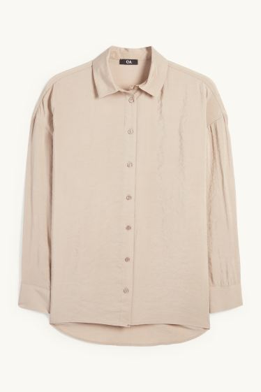 Women - Blouse - taupe