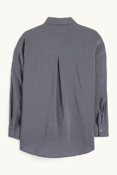 Dames - Blouse - donkergrijs