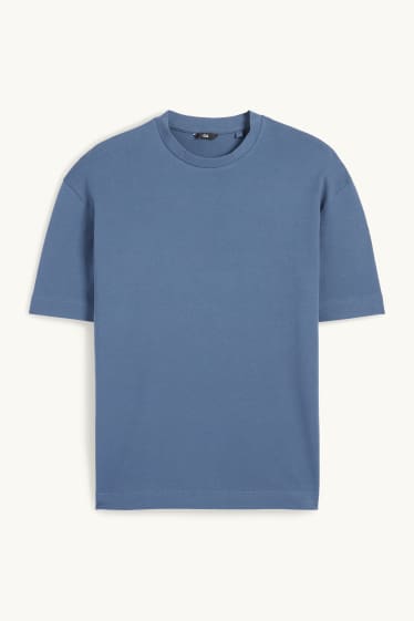 Hommes - T-shirt - regular fit - bleu foncé