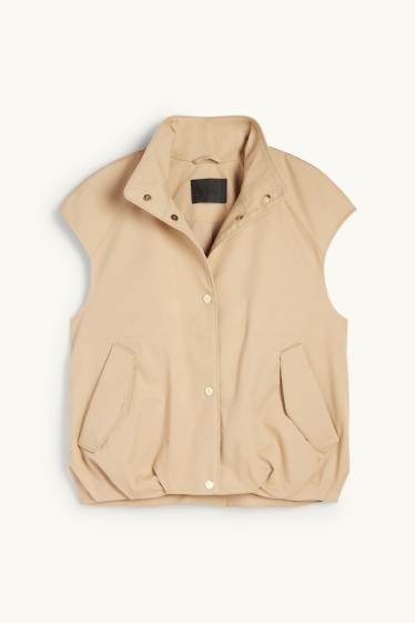Women - Waistcoat - beige