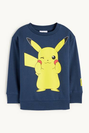 Copii - Băieți - Pokémon - Pikachu - bluză de molton - albastru închis