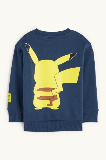 Copii - Băieți - Pokémon - Pikachu - bluză de molton - albastru închis