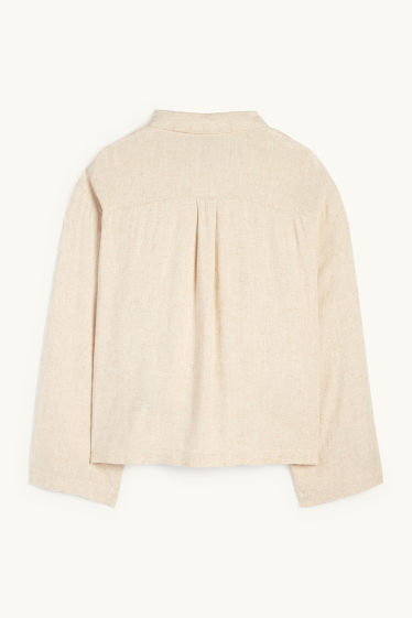 Dames - Blouse - licht beige