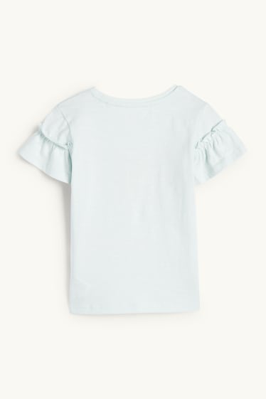Kinder Mädchen - Mädchen - Kurzarmshirt - mintgrün